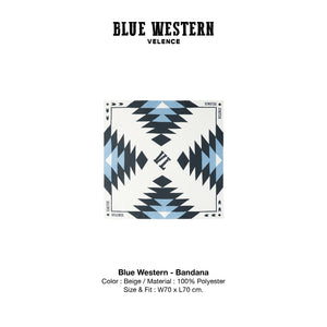 Bandana 'Blue Western'