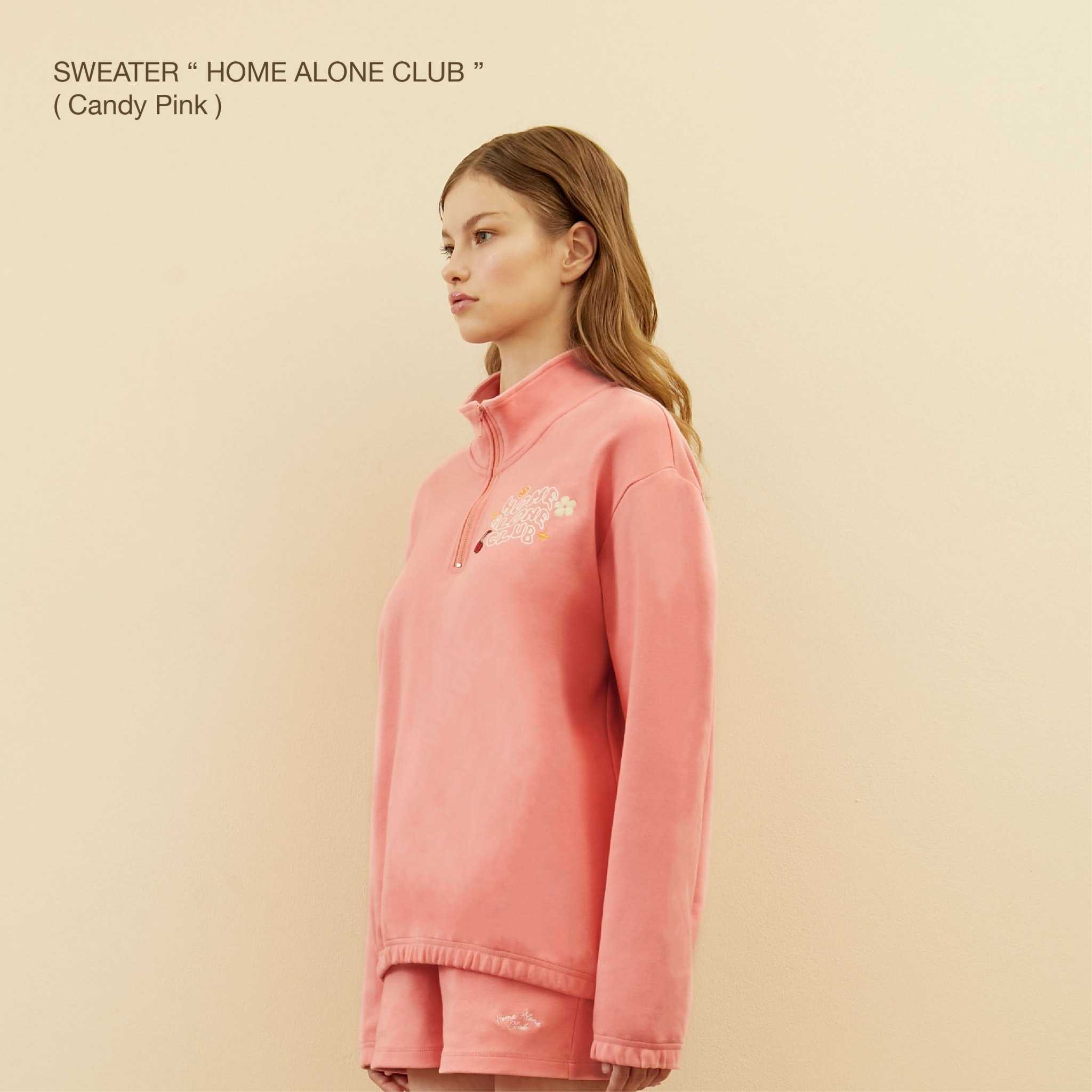 SWEATER HOME ALONE CLUB (Candy Pink)