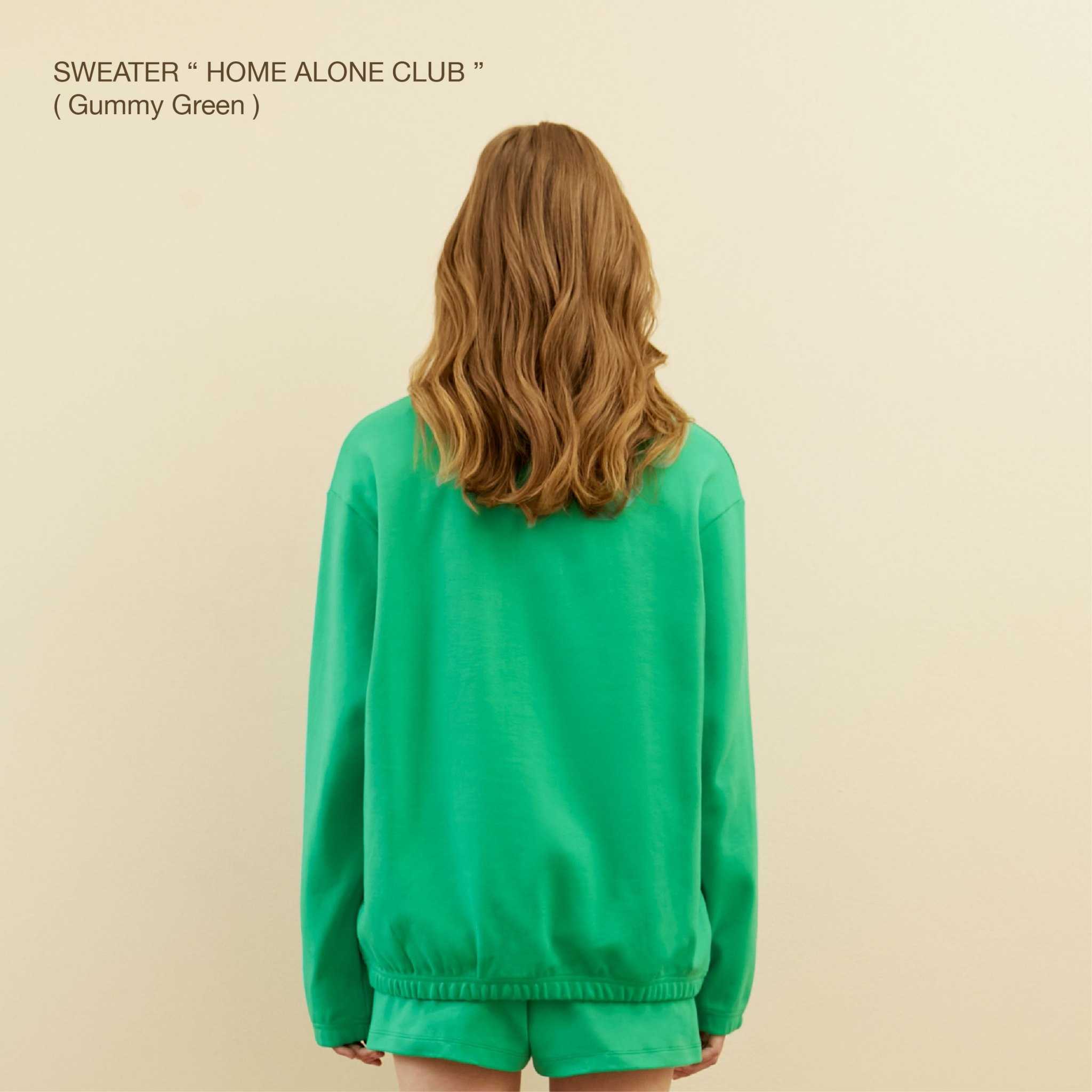 SWEATER HOME ALONE CLUB (Gummy Green)