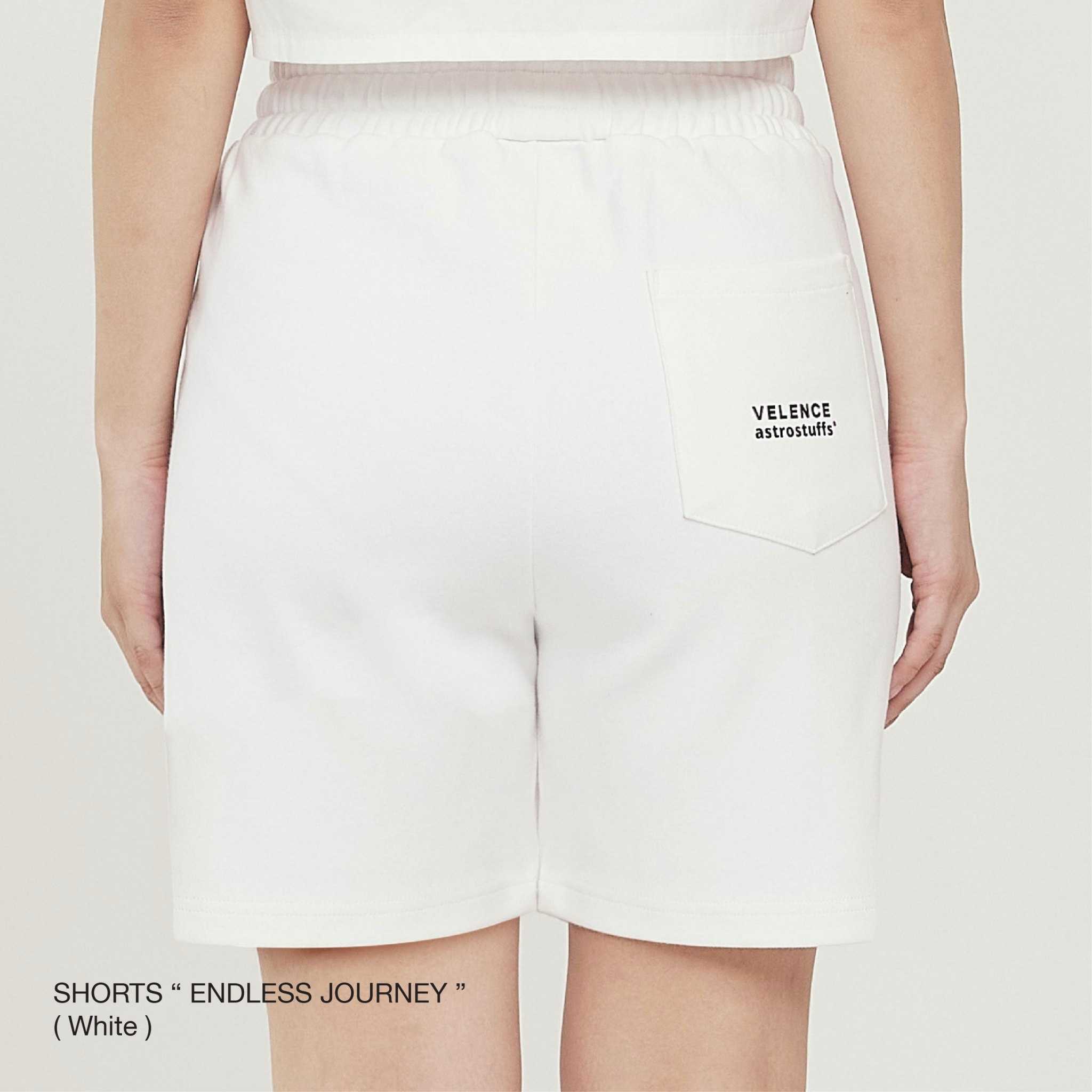 White Shorts `ENDLESS JOURNEY`