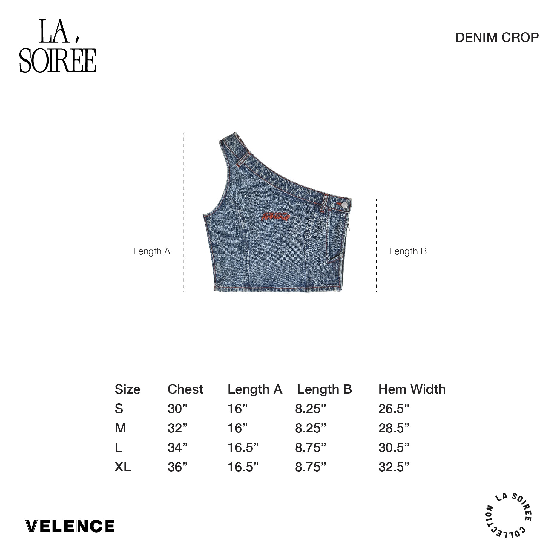 Denim Crop 'La Soiree'